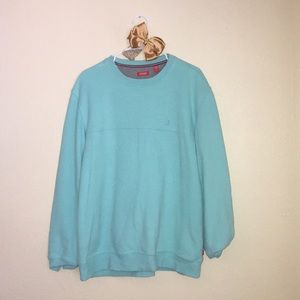 Blue crew neck